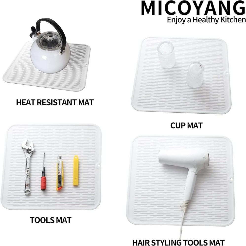 Silicone Dish Drying Mat for Multiple Usage,Easy clean