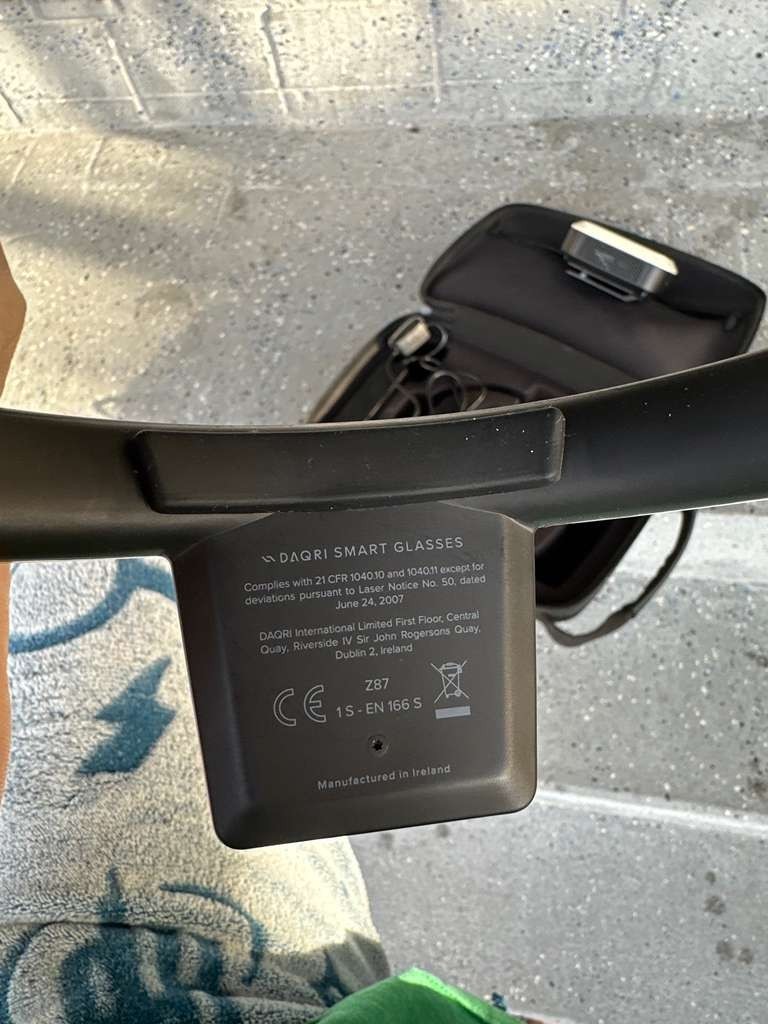 DAQRI Smart Glasses AR Headset with Compute Pack & Case - Rare AR Collectible