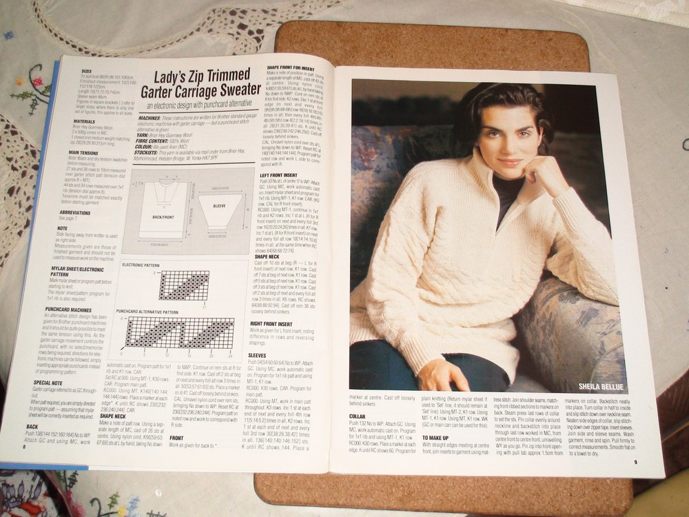 KNITTING MACHINE MAGAZINE MACHINE KNIT TODAY MARCH 1994