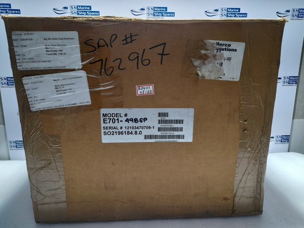 LMI Milton Roy E701 Metering Pump E-751 Linear Actuator Flomotion E701-498SP