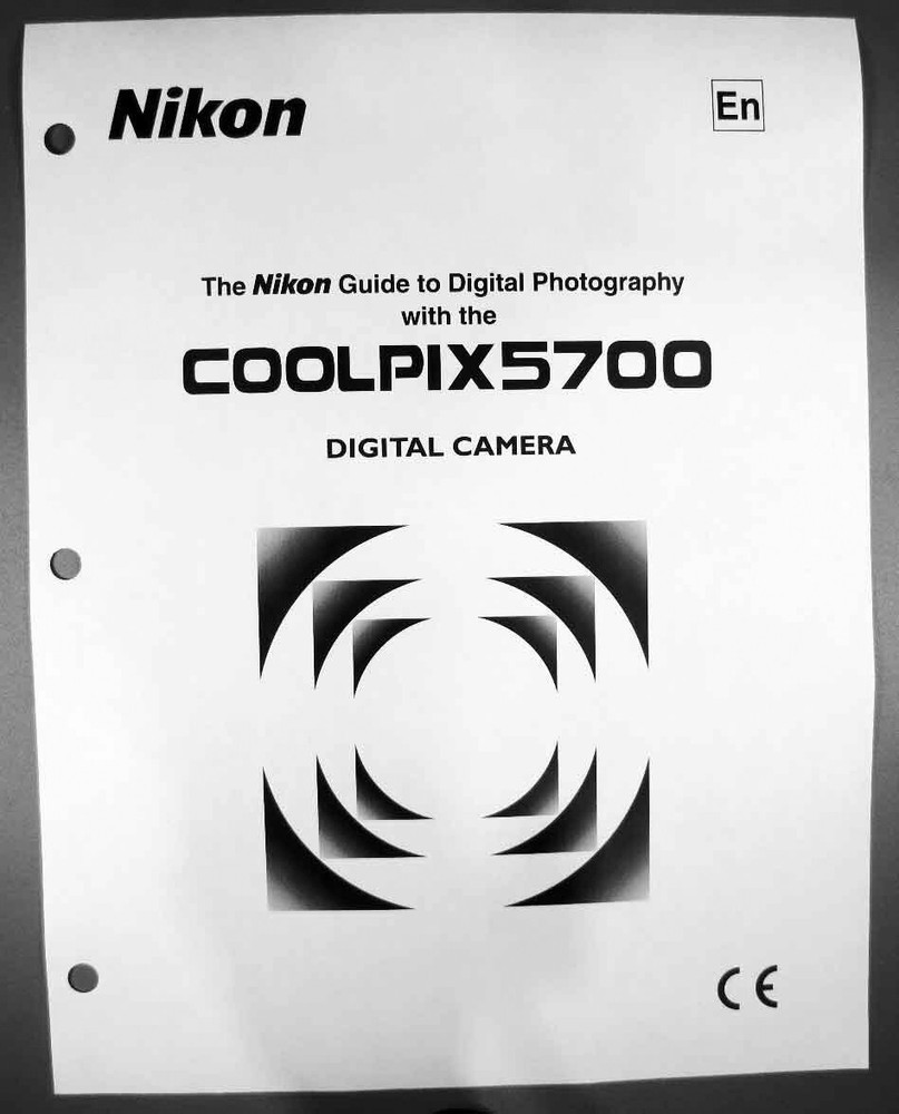 Nikon CoolPix 5700 Digital Camera User Guide Instruction  Manual