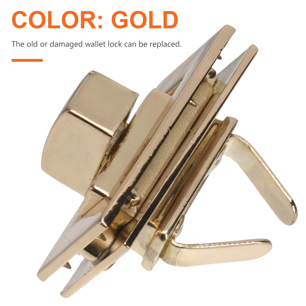 2 Pcs Handbag Lock Thumb Turn Locks for Purses Replacements Clutch