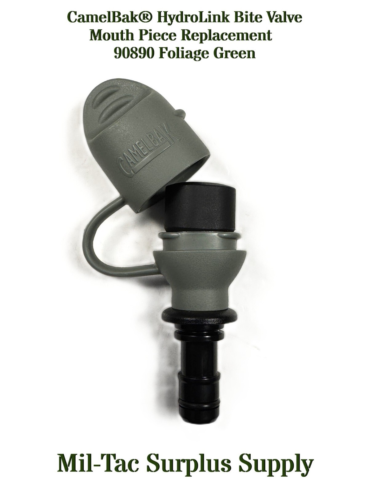 USGI CamelBak® HydroLink Bite Valve Mouth Piece Replacement 90890 Foliage Green