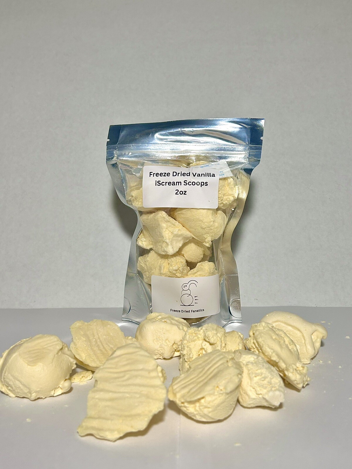 Freeze Dried Vanilla Ice Cream Scoops *IScream* *Pick Size* Made Fresh To Order