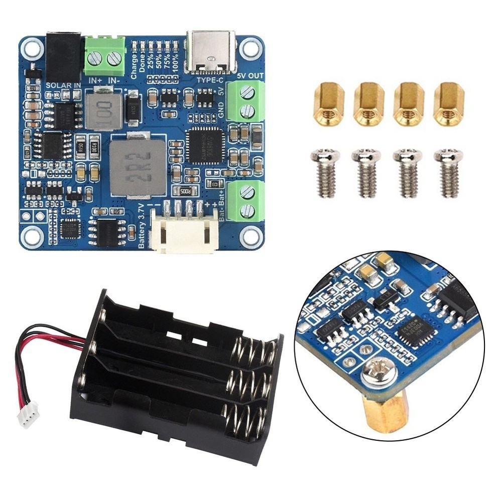Waveshare Solar Power Manager Module Metal Construction 6V~24V Compatible