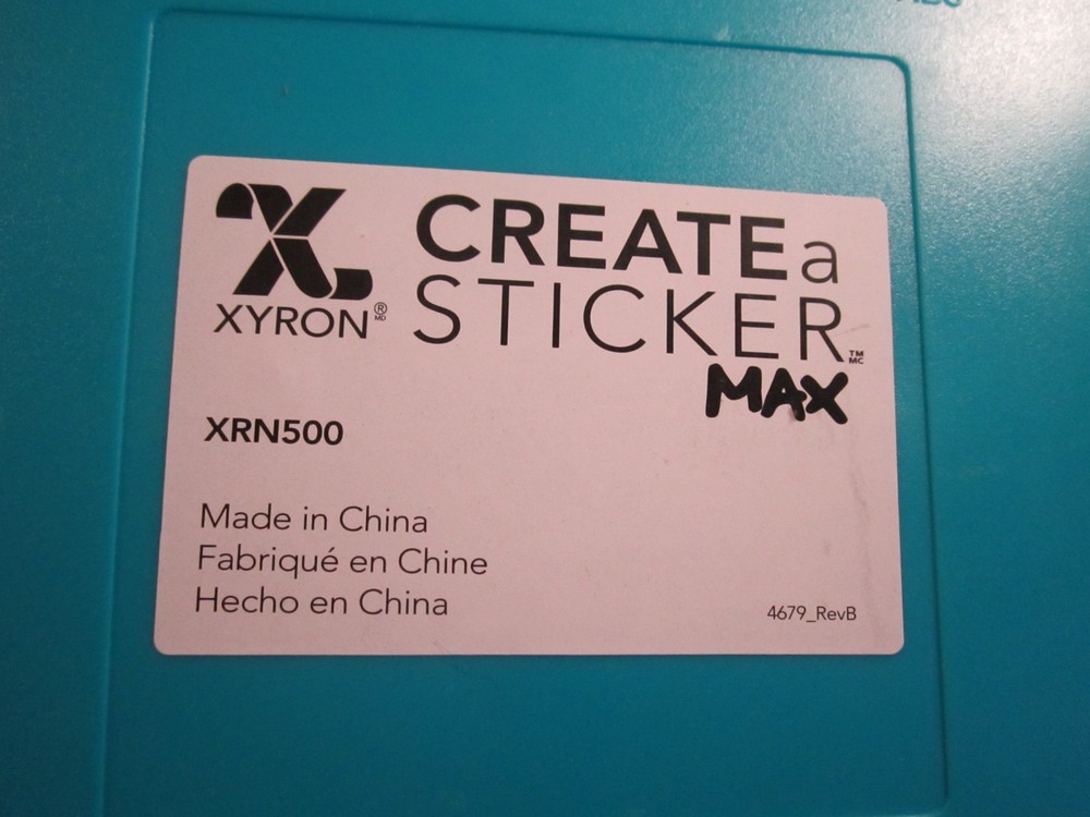 Xyron Create A Sticker Max XRN500 Machine