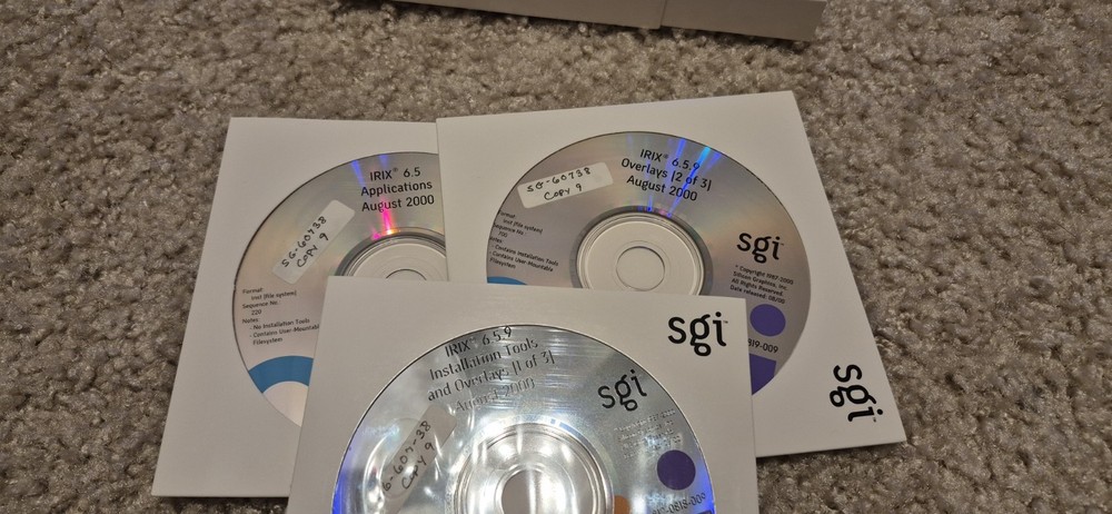 SGI Silicon Graphics IRIX Software Lot , Untested