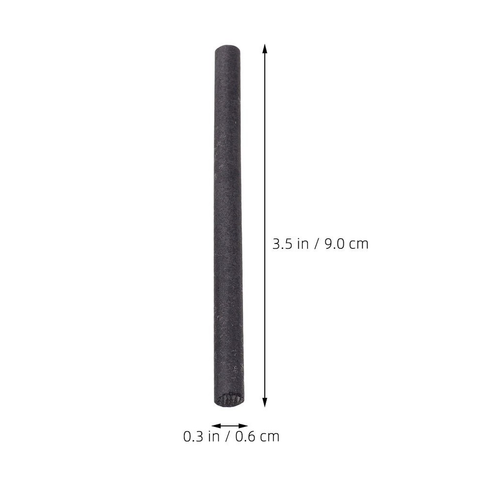 12Pcs Graphite Electrode Carbon Stir Bar Diameter for Casting Tasks