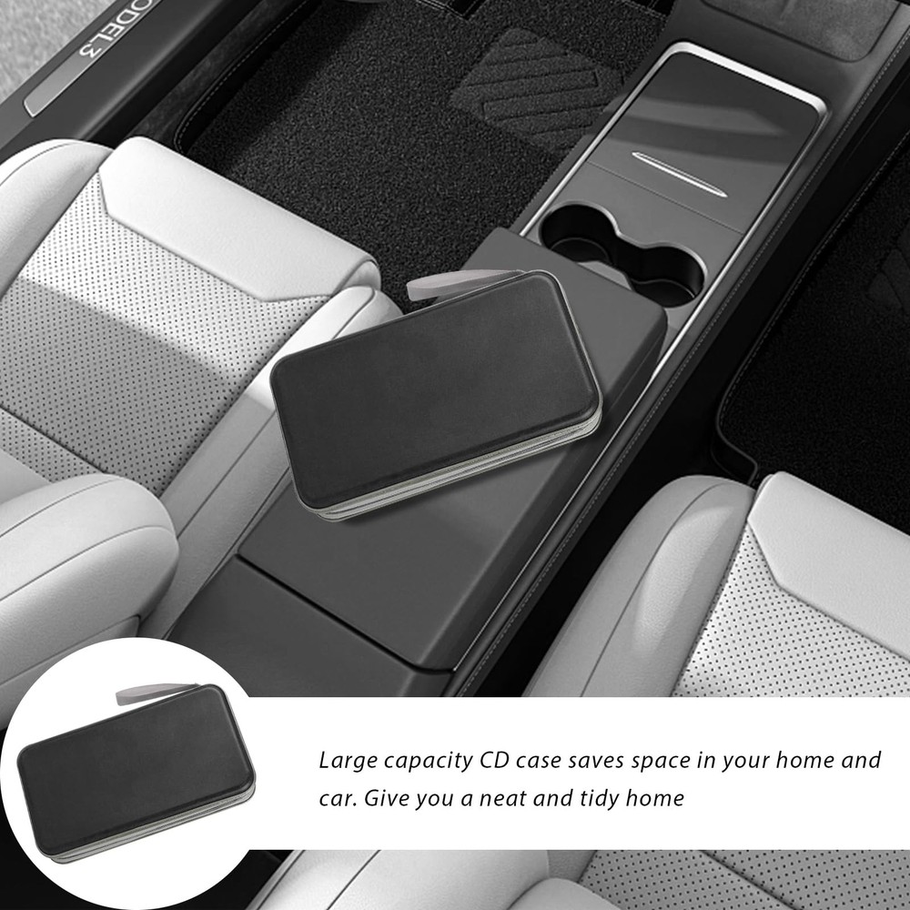 80 Capacity CD/DVD Cases Holders Hard Plastic Protective Storage Organizer