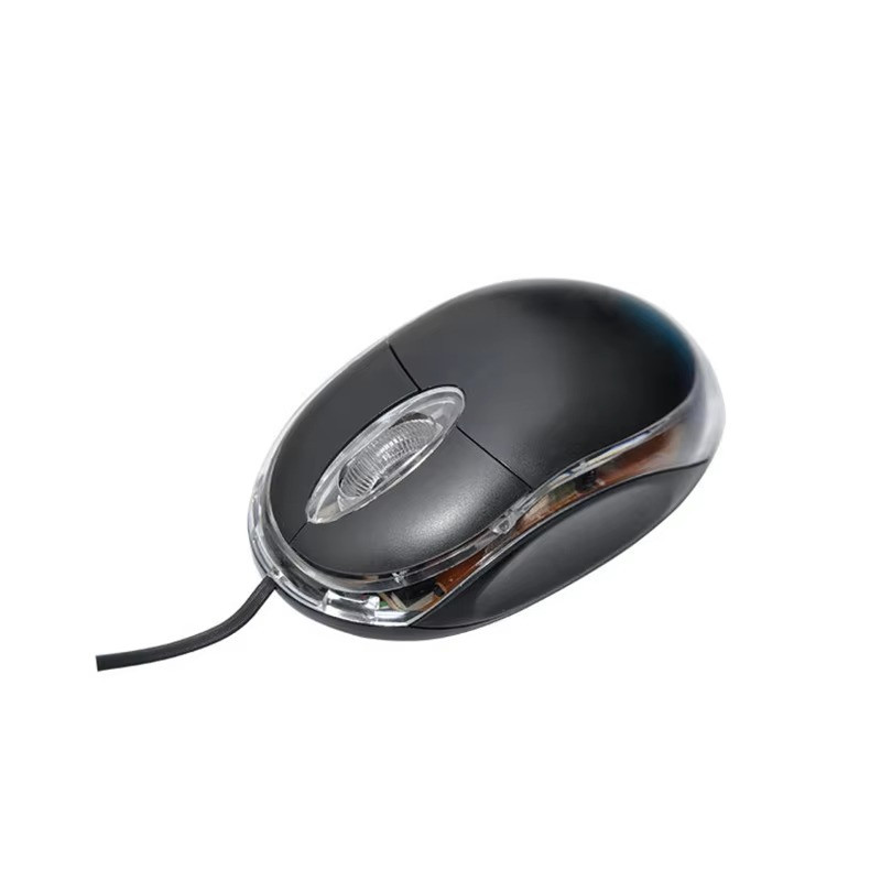 USB Wired Optical Mouse 3 Button Scroll Wheel LED For PC Laptop Mac Home Office