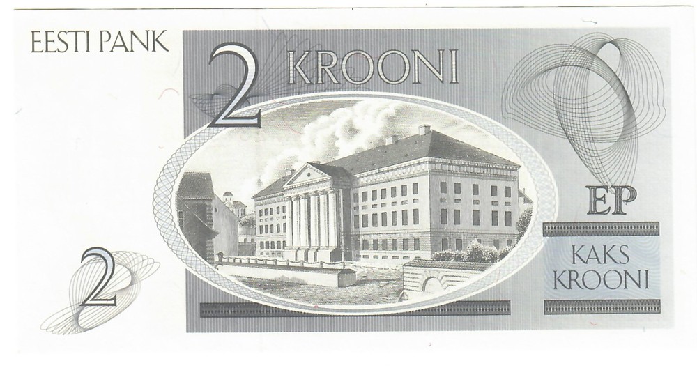 Estonia 2 Krooni 1992 UNC "AA"