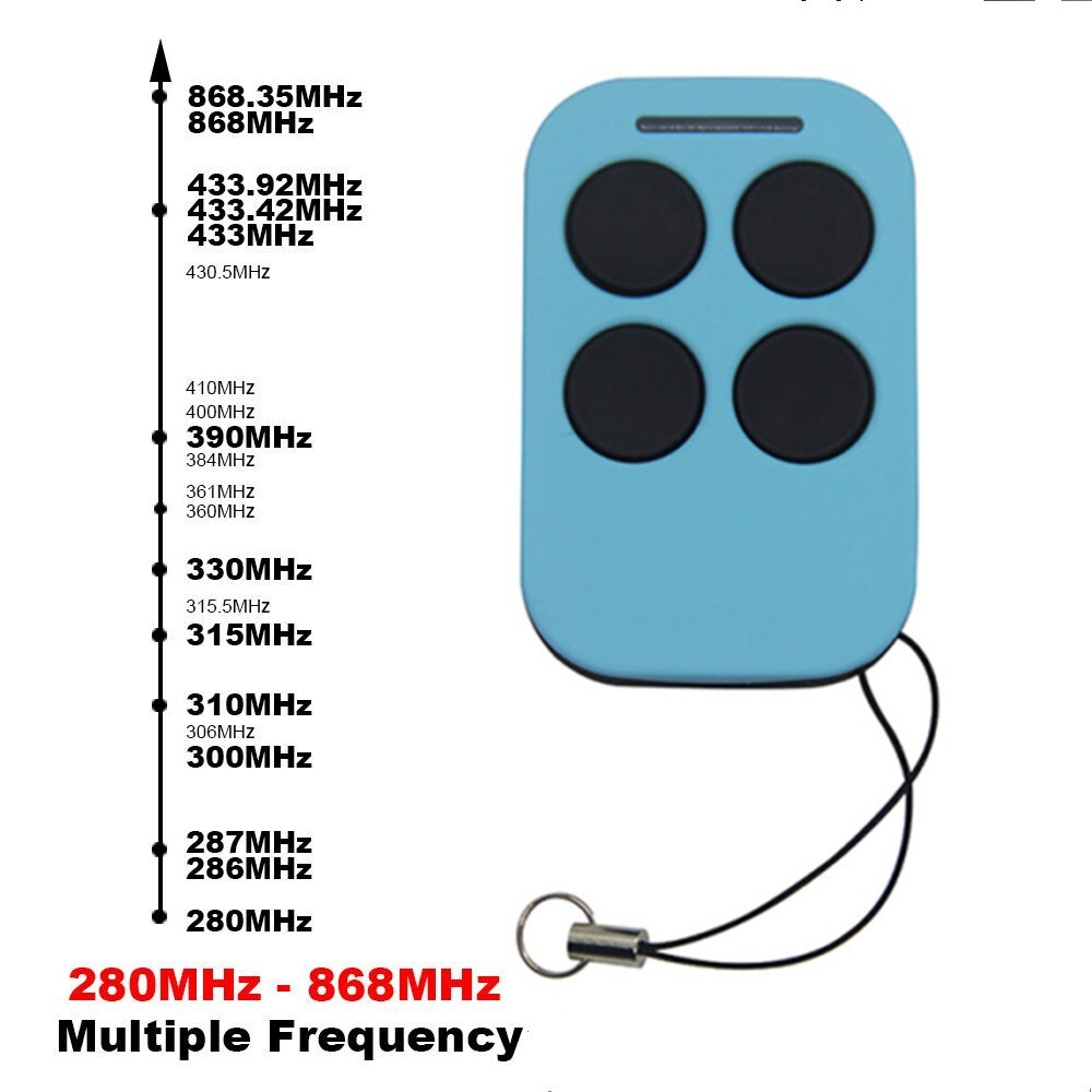 Replace for 250K-SLIM RP 433Mhz TAU Rolling Code Remote Control Key Fob