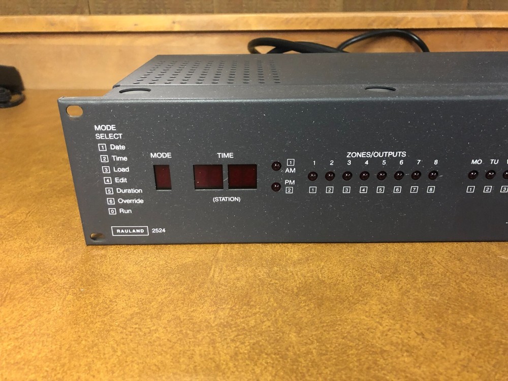 Rauland 2524 Master Clock Intercom Control System