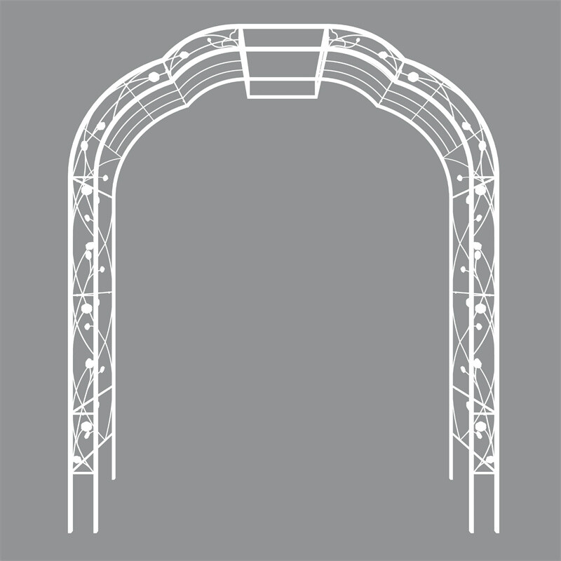 Metal Great Garden Arch Arbor for Climbing Rose Plants Outdoor Archway Trellis