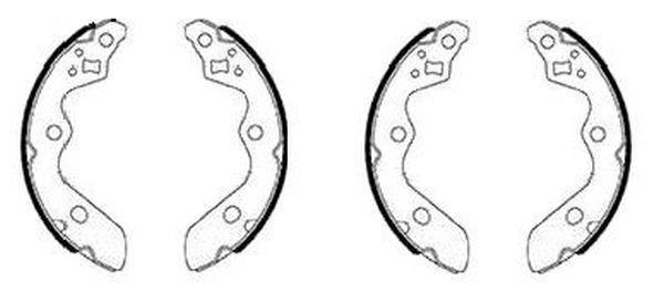 For Textar 91085900 Brake Shoe Set