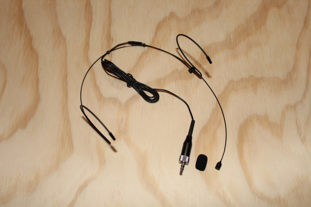 Dual Ear Head Headset Mic Headworn Microphone For Sennheiser Wireless Mic System