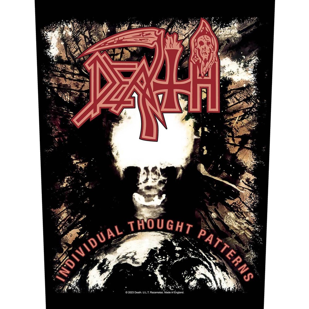 DEATH - INDIVIDUAL THOUGHT PATTERNS - BACK PATCH - BRAND NEW - MUSIC BP1255