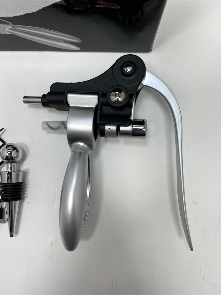 Wine Bottle Opener Corkscrew Set Silver
