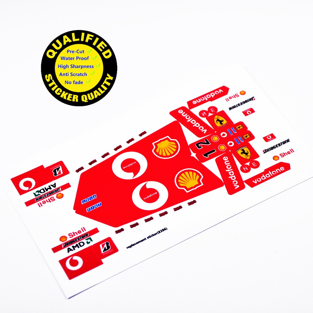 Replacement sticker for set 8386 Precut sticker