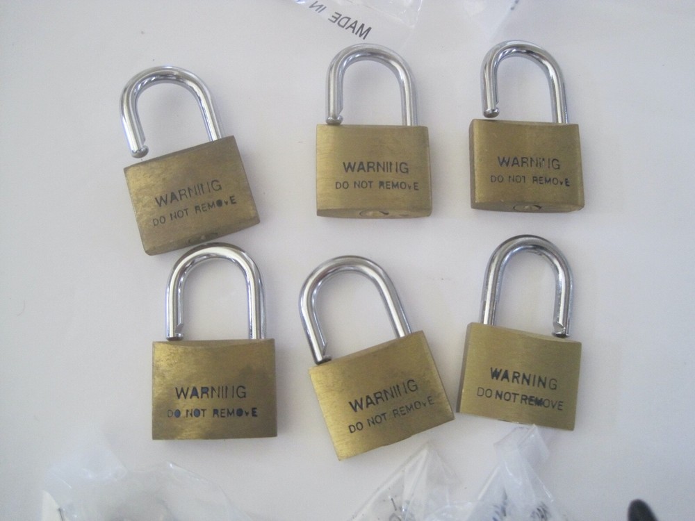 L.A.I. Brass Locks Lot 6 Small
