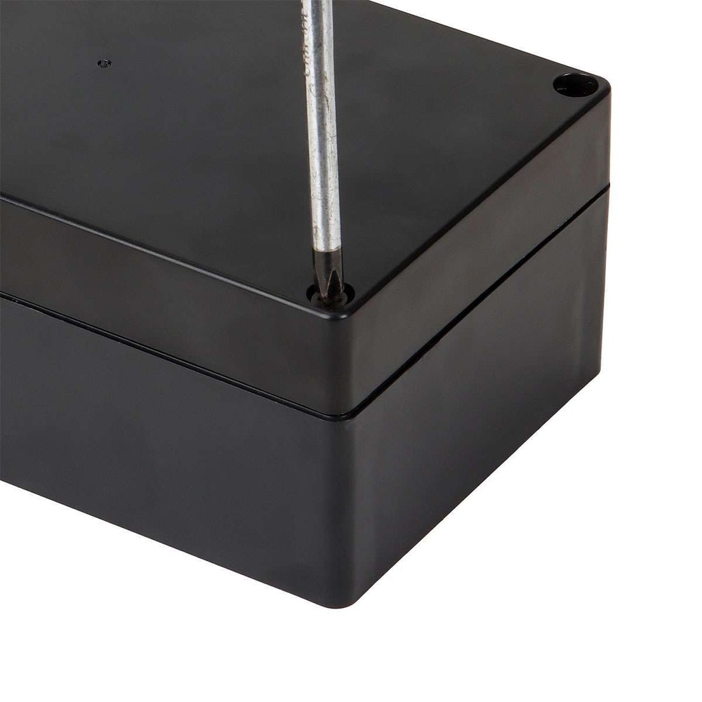 Waterproof Black Plastic Project Enclosure DIY Electrical Junction Box Dustproof