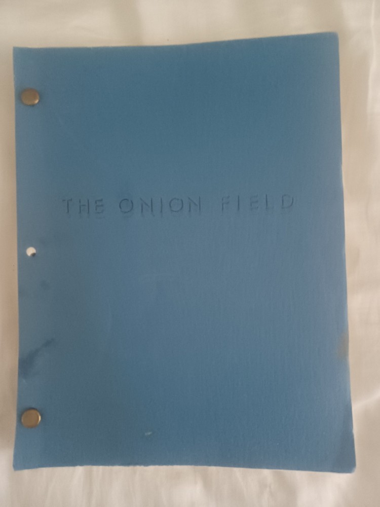 Vintage film shooting script for The Onion Field