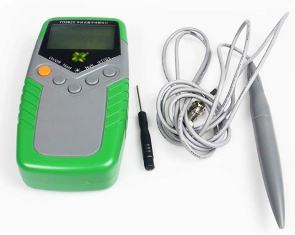 Handheld Tesla Meter Tester with Range 200mT/2000mT Resolution 10μT Accuracy ±2%
