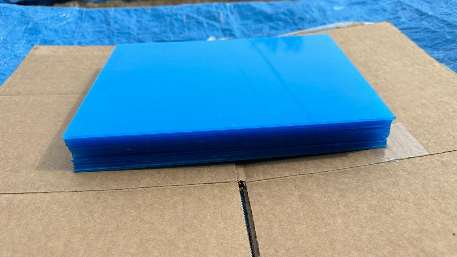 Lot of 15 New Sheets of 11-3/4" x 8-3/8" Acrylic Clear Plexiglass Plexi