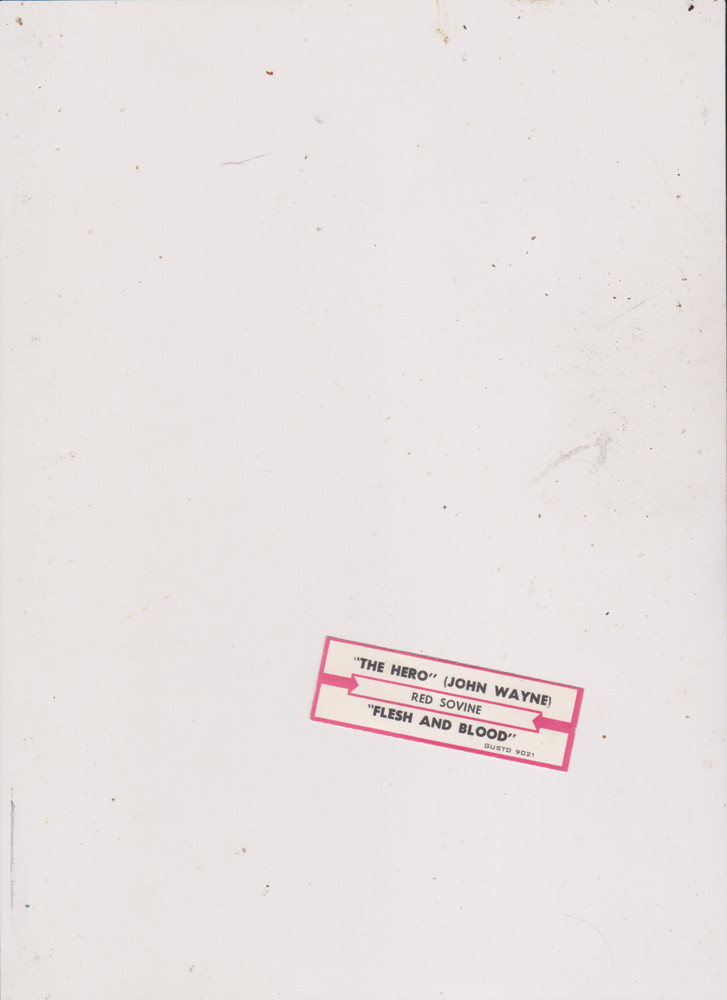 RED SOVINE -JOHN WAYNE jukebox title strip