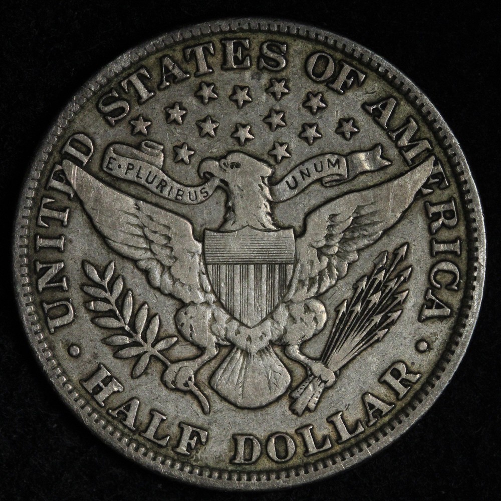 1909 Barber Silver Half Dollar XF E357 DRIFT