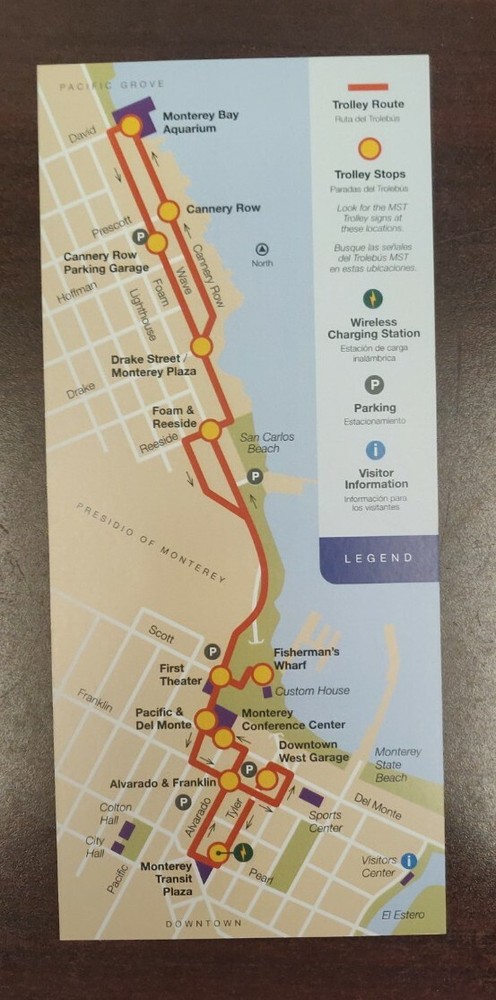MST TROLLEY MONTEREY BAY Transportation GUIDE