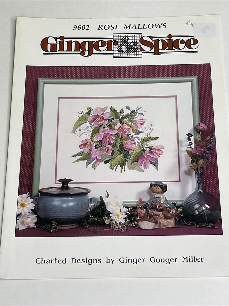 Ginger & Spice Rose Mallows 9602 Cross Stitch Pattern