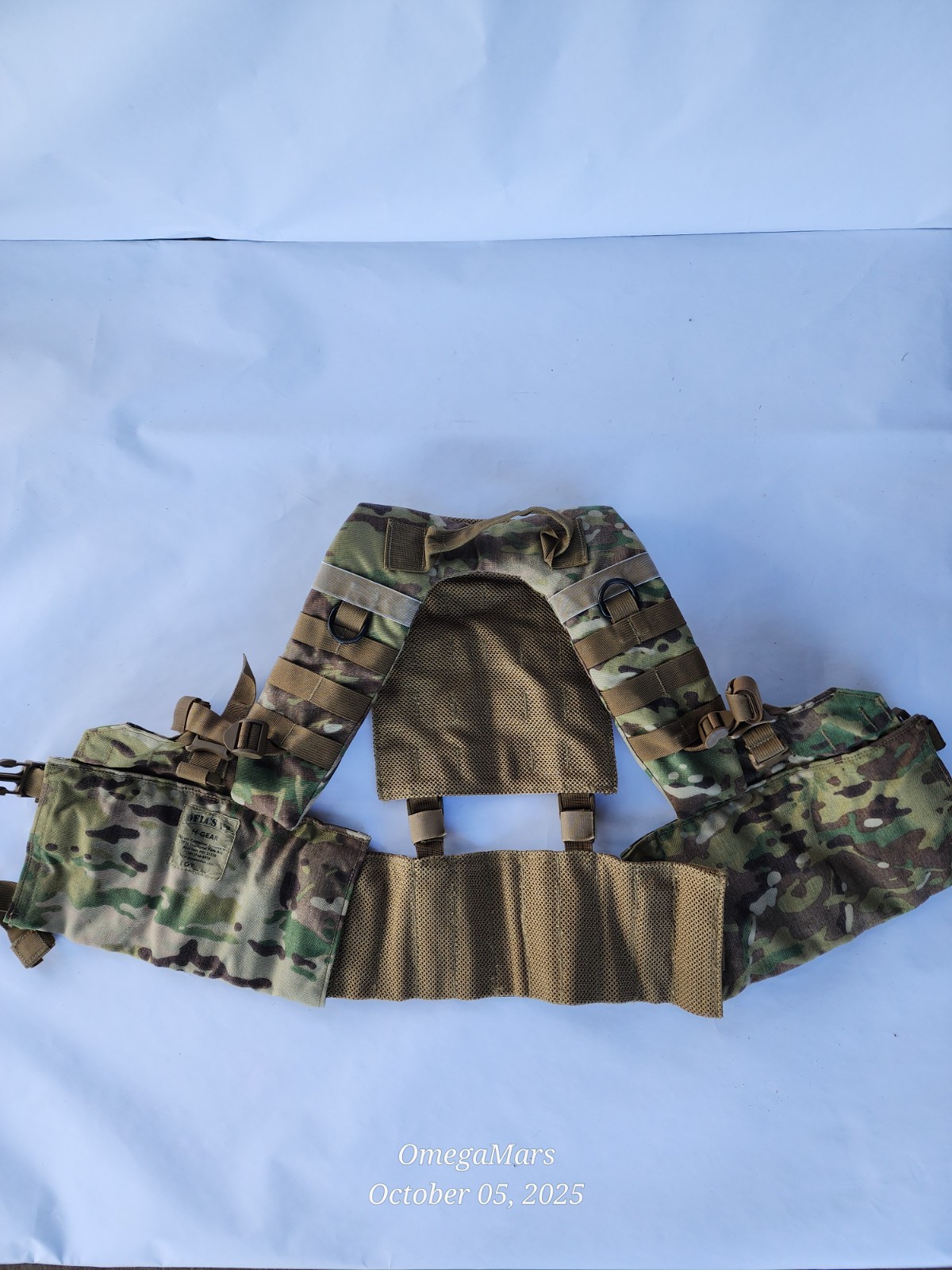 USGI H-Harness Load Bearing Vest / Tactical Vest / Multicam /OCP US Army Size L