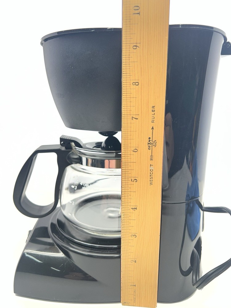 Mr Coffee Switch 4 Cup Drip Coffee Maker Brewer Model #DR5 - Black -CLEAN TESTED