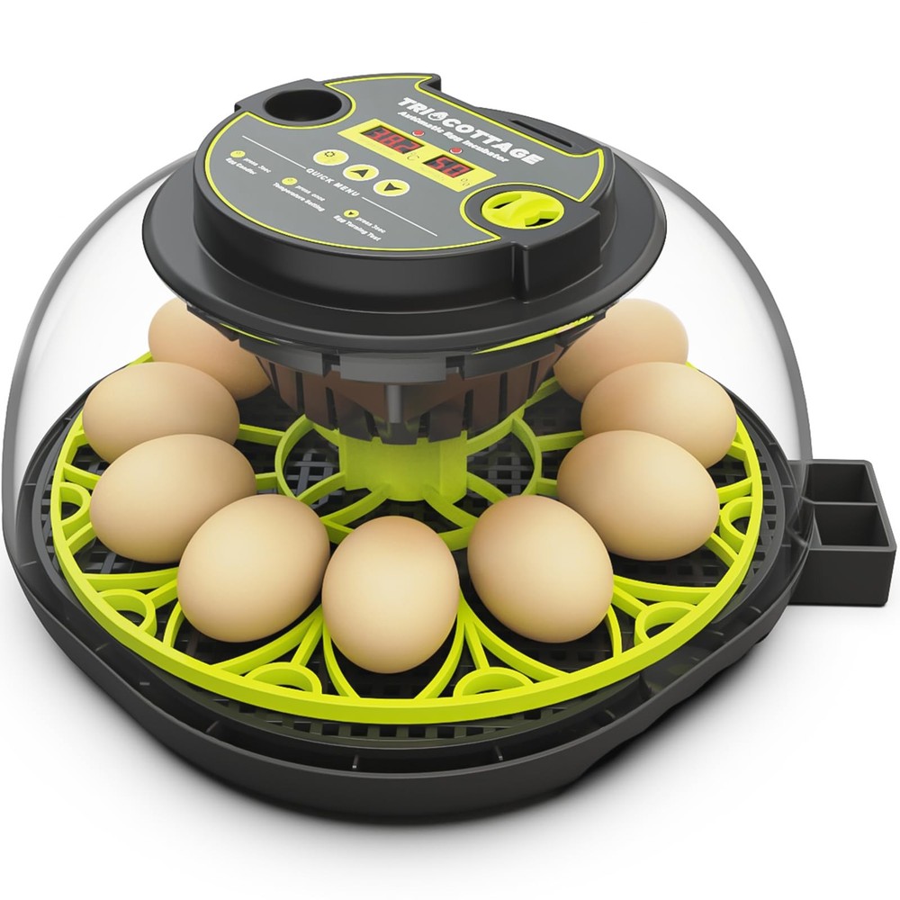 Incubators for Hatching Eggs 12 Egg Incubator w/Automatic Egg Turning & Humidity