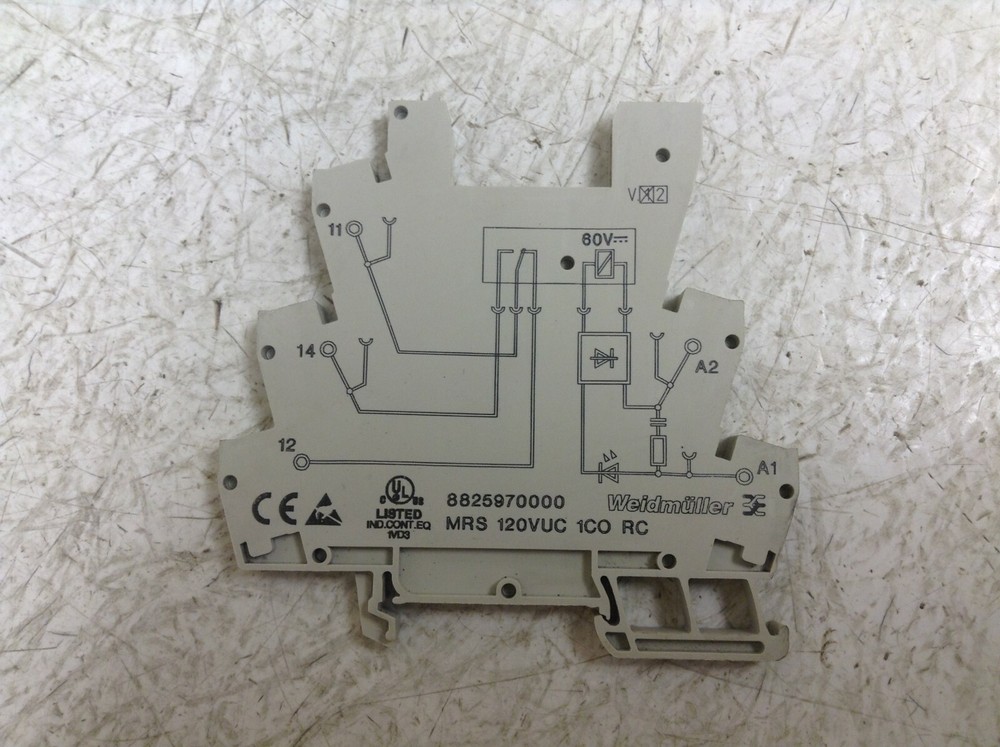 Weidmuller MRS 120VUC 1CO RC Solid State Relay Base 8825970000 (TSC)