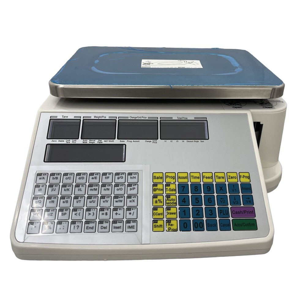 30kg Supermarket Computing Scale Barcode Thermal Printer 5 Window Digital Price