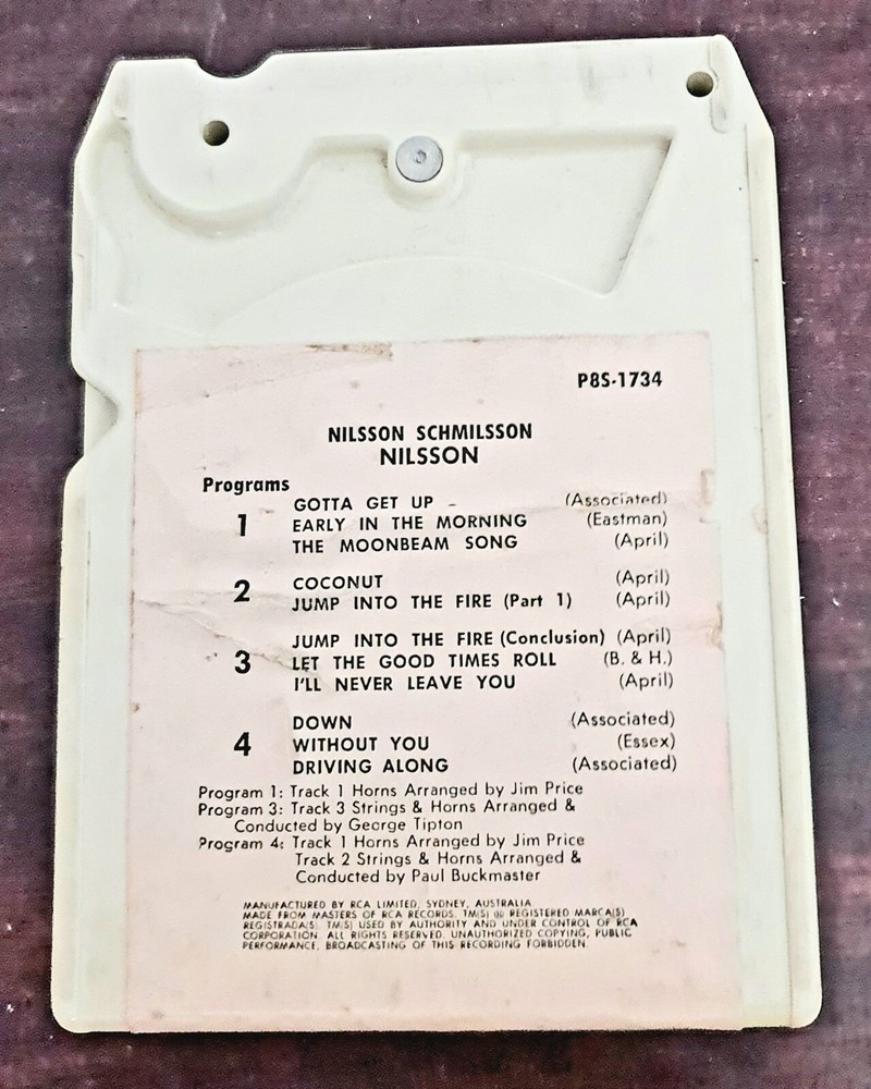 Nilsson , Self Tilted, 8-track Stereo