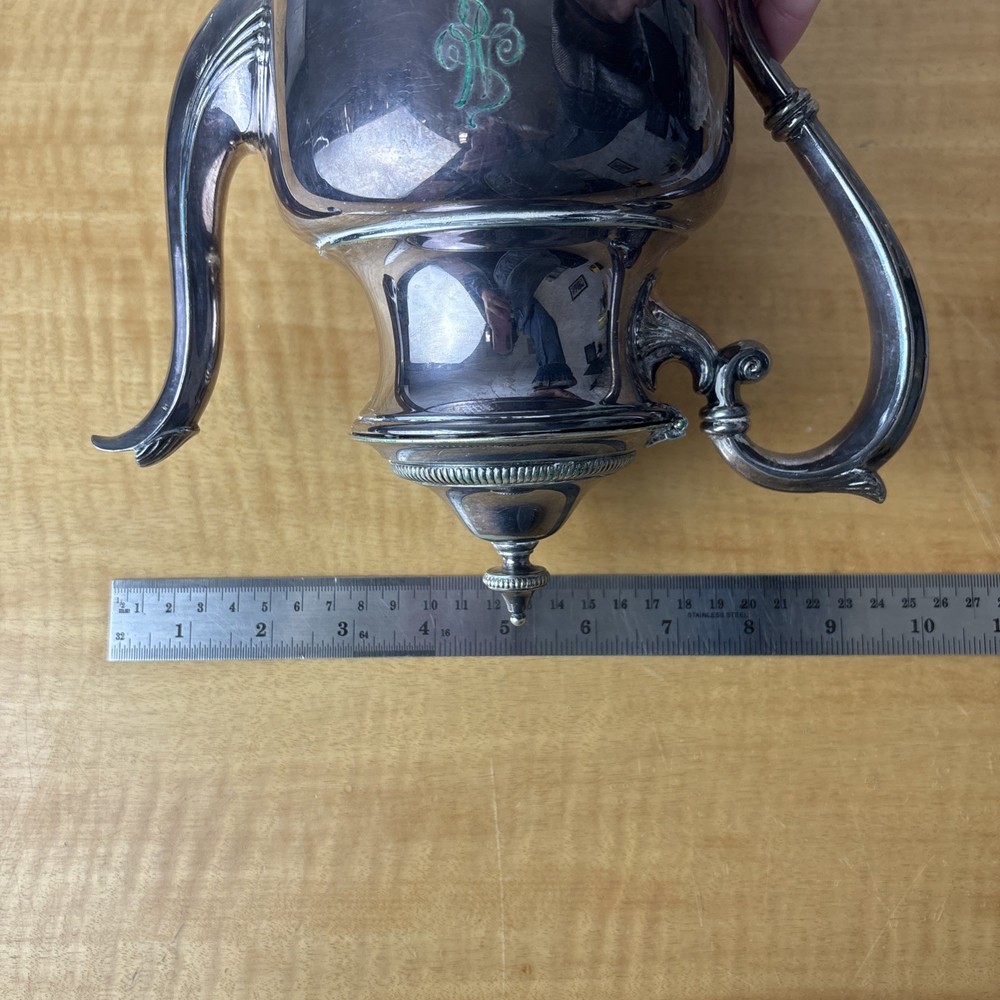 Gorham Silverplate Hollowware Coffee Pot Y1201 Monogramed