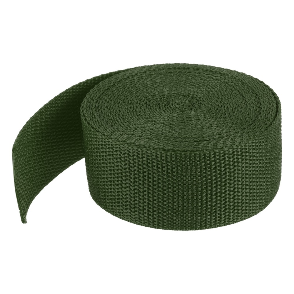 Lightweight Polypropylene Webbing Strap 3.8cm 5 Yard Army Green