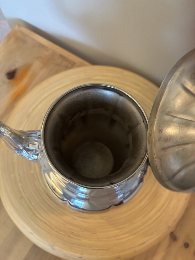 Sheridan Silver Co Silver Plate Tea Pot Silver On Copper 4 Footed