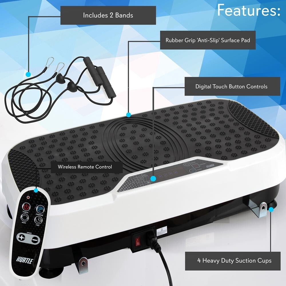 Hurtle Standing Vibration Fitness Machine -Vibrating Platform Exercise & Workout