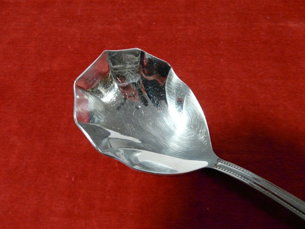 Serving Set Cold Meat Fork Scalloped Serving Spoon Heritage Mint FONTENAY