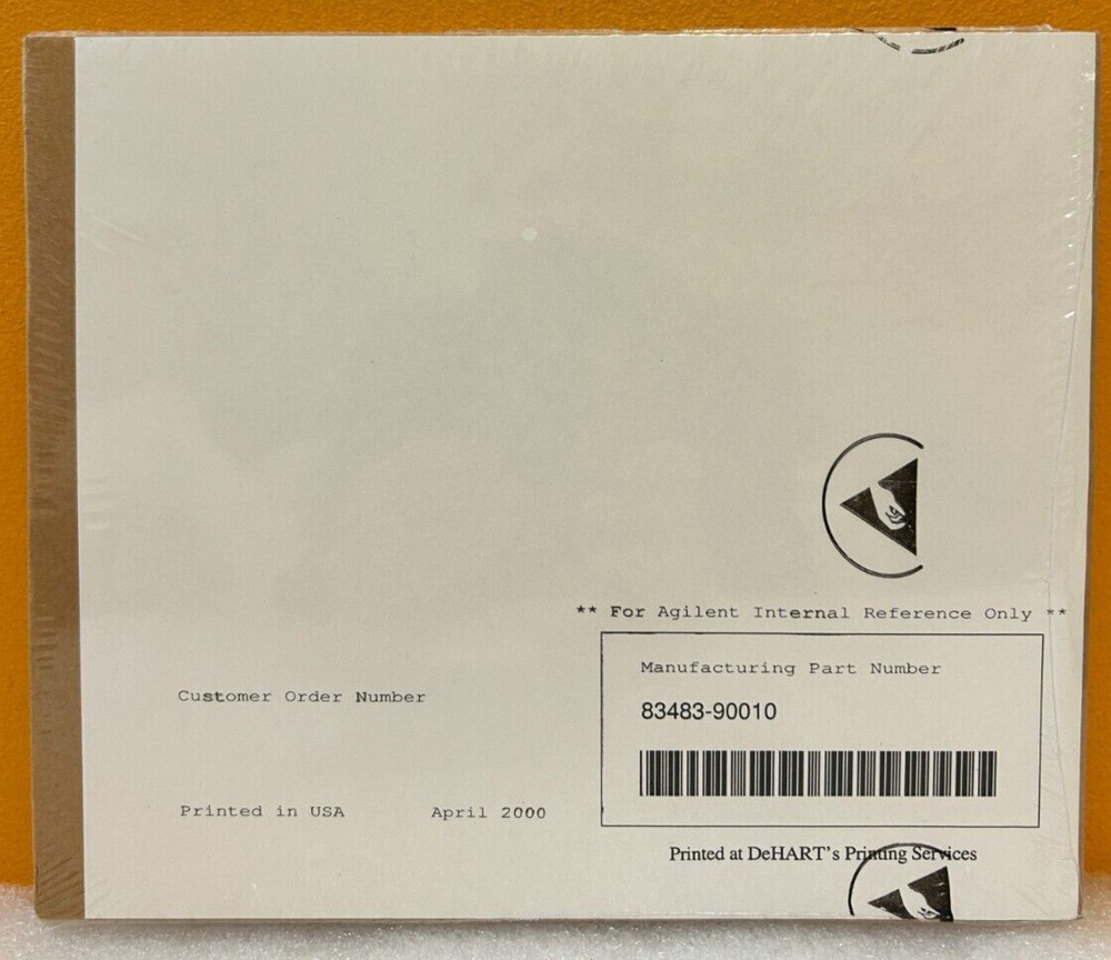 HP / Agilent 83483-90010 2000 Plug-In Modules User's Guide Manual.