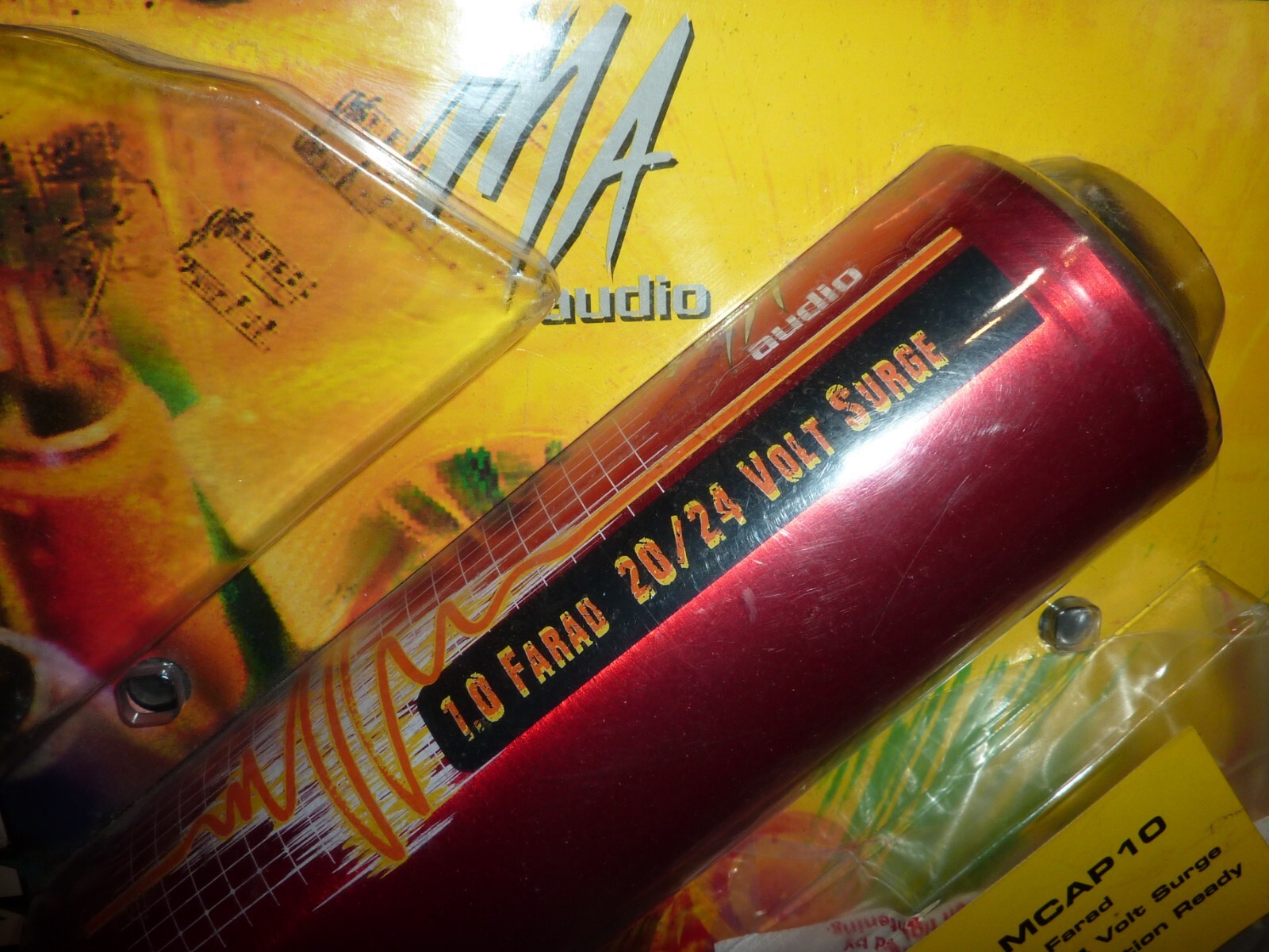 MA Audio MCAP10 Power Capacitor 1.0 Farad 20/24 Volt Surge