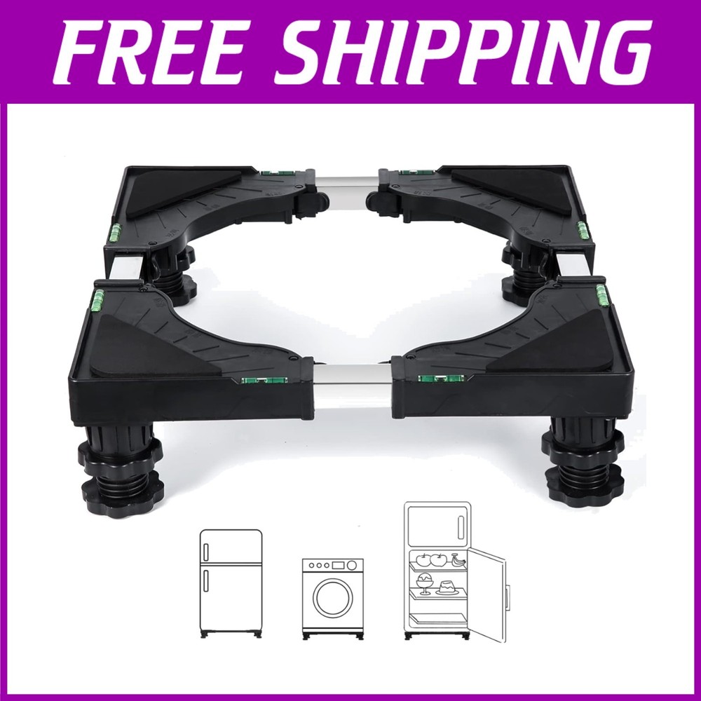 Adjustable Refrigerator Pedestal Base - 400 lb Capacity