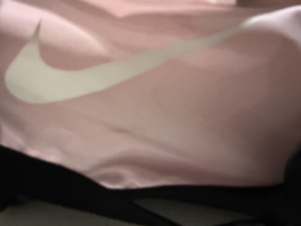 Nike Pink Black Duffle Bag Removable SHoulder strap