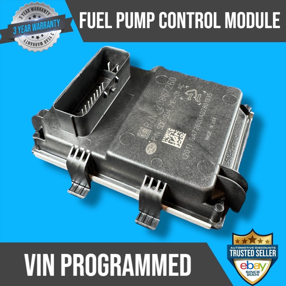 2016 Chevy Cruze FPCM Fuel Pump Control Module VIN PROGRAMMED 84082493
