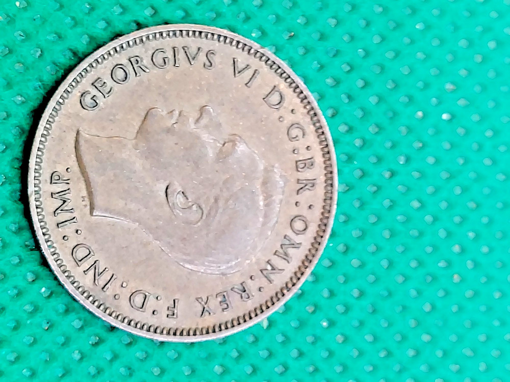 british farthing coin 1942