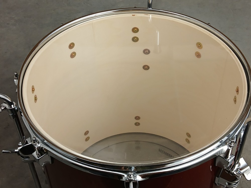 LUDWIG ELEMENT EVOLOLUTION 16" COPPER SPARKLE FLOOR TOM DRUM, MINT CONDITION